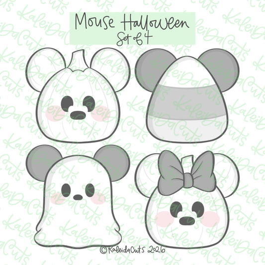 Chunky Mouse Halloween Cookie Cutter Set of 4