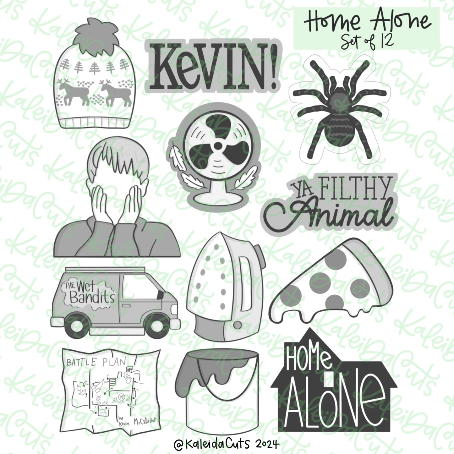 Home Alone Cookie Cutter Set of 12