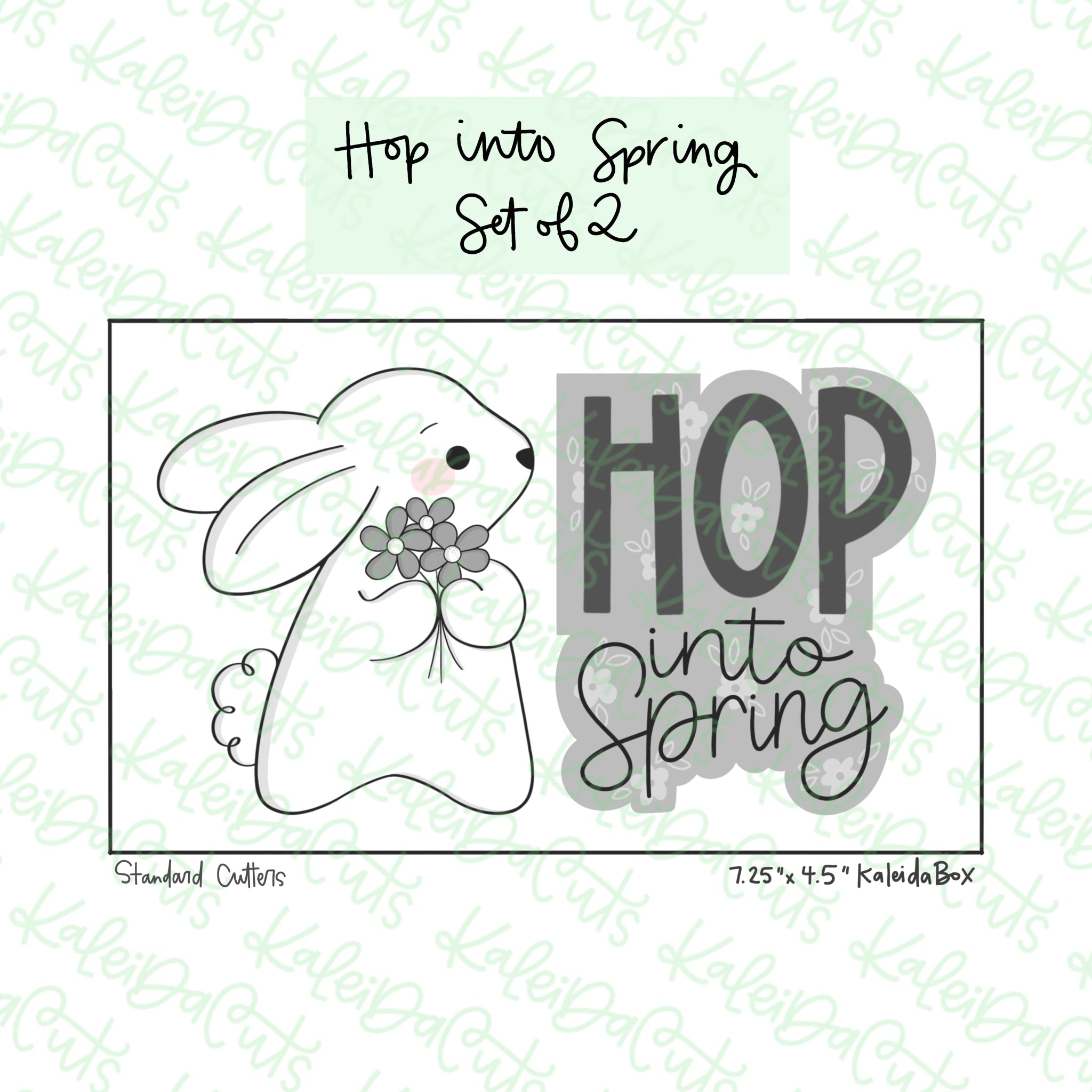 Hop Into Spring Cookie Cutter Set of 2 – KaleidaCuts