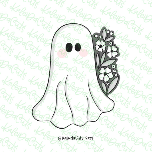 Floral Ghost Cookie Cutter