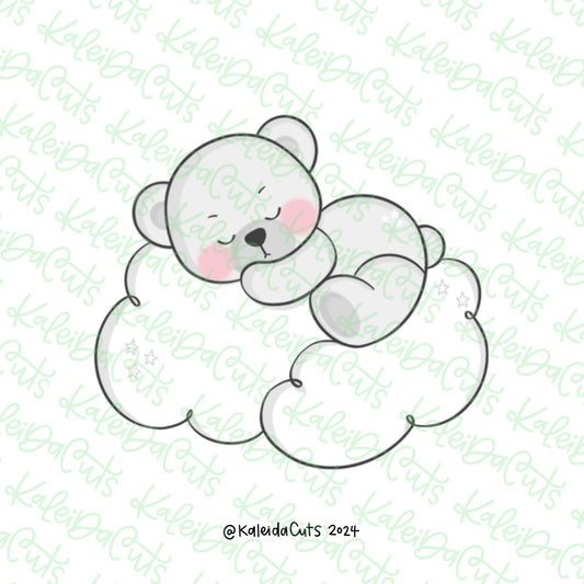 Teddy Bear Cloud Cookie Cutter