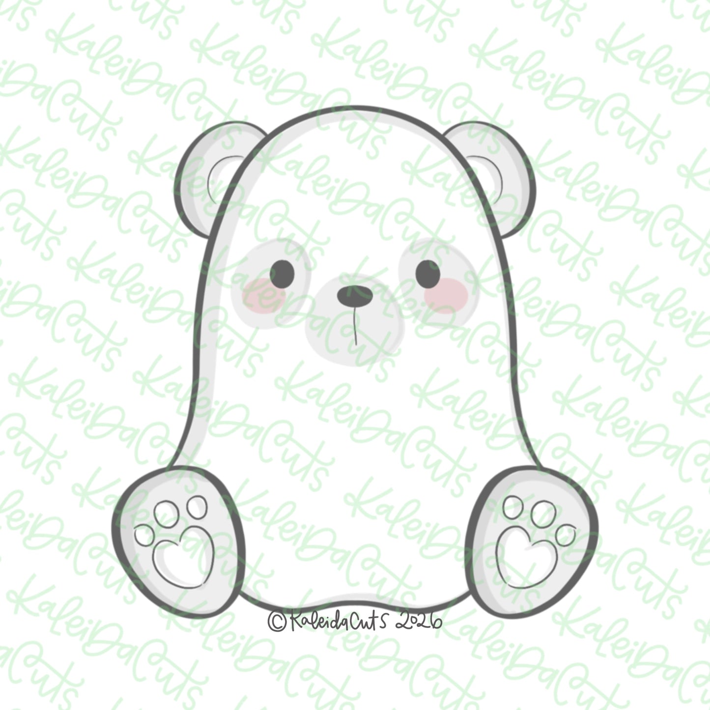 Teddy Bear Ghost Cookie Cutter