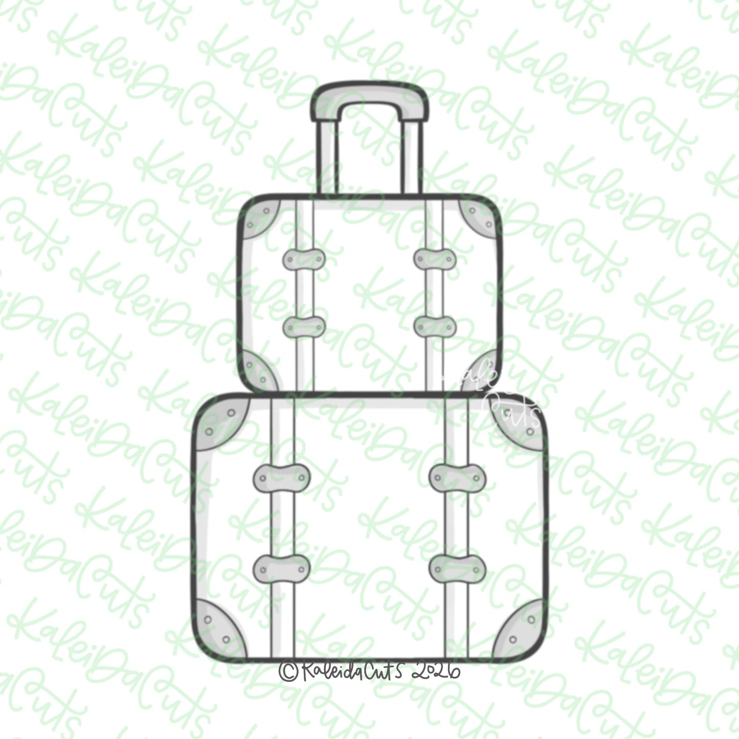 Luggage Stack Cookie Cutter