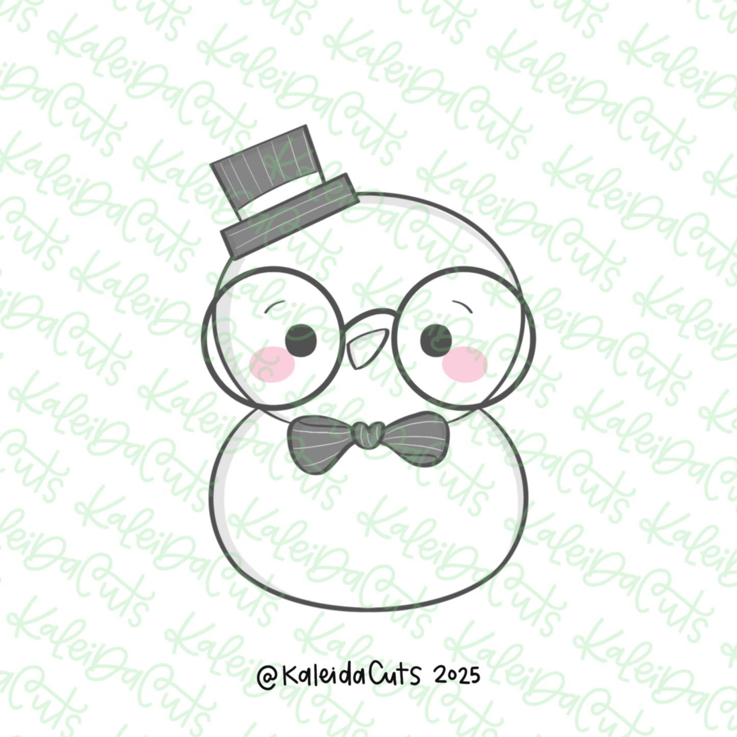 Quirky Snow Man Cookie Cutter