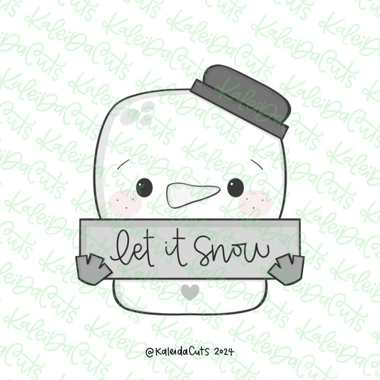 Snowman Plaque Cookie Cutter
