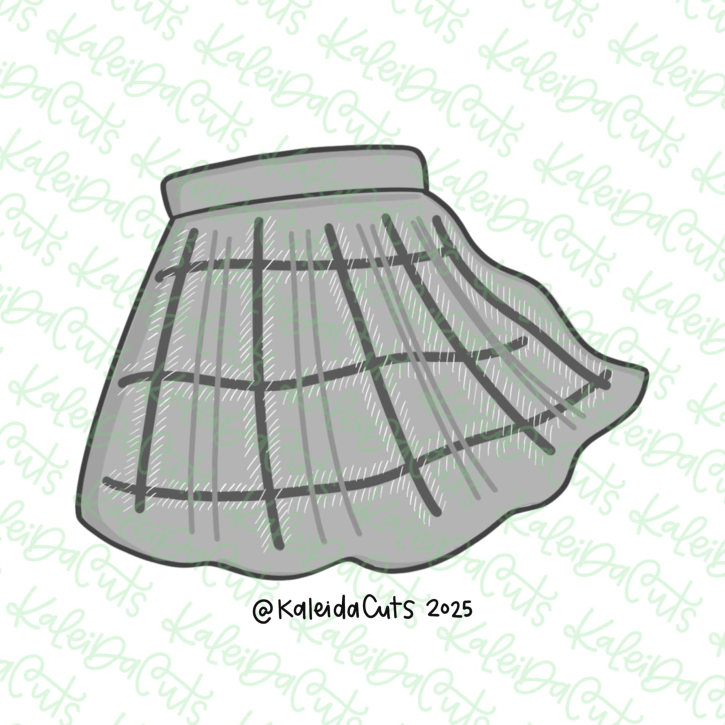 Chilton Skirt Cookie Cutter