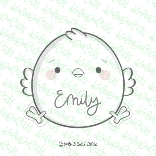 Happy Round Chick Cookie Cutter