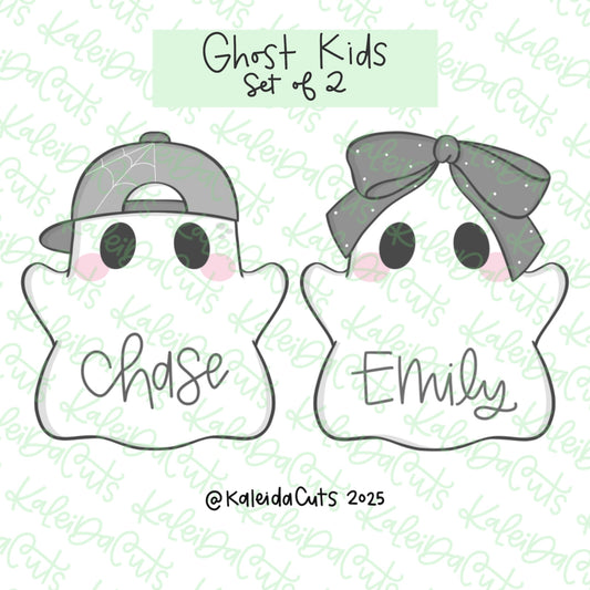 Ghostly Kids Cookie Cutter Set of 2