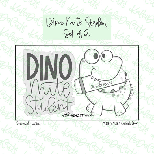 Dino Mite Student Cookie Cutter Set of 2
