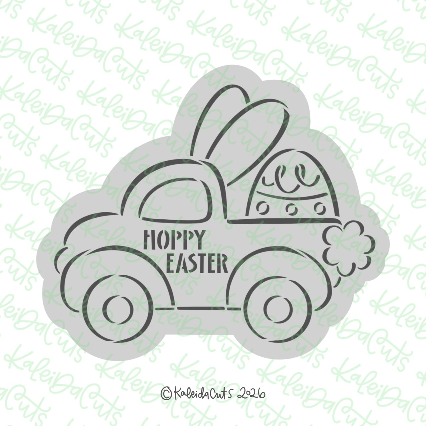 PYO Bunny Truck Cookie Cutter