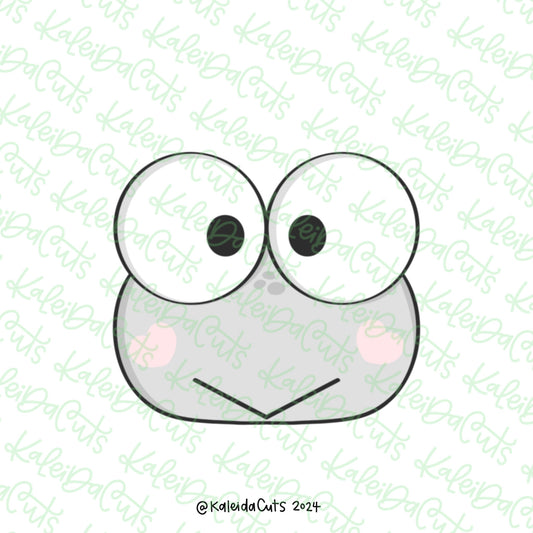 Girly Frog Face Cookie Cutter
