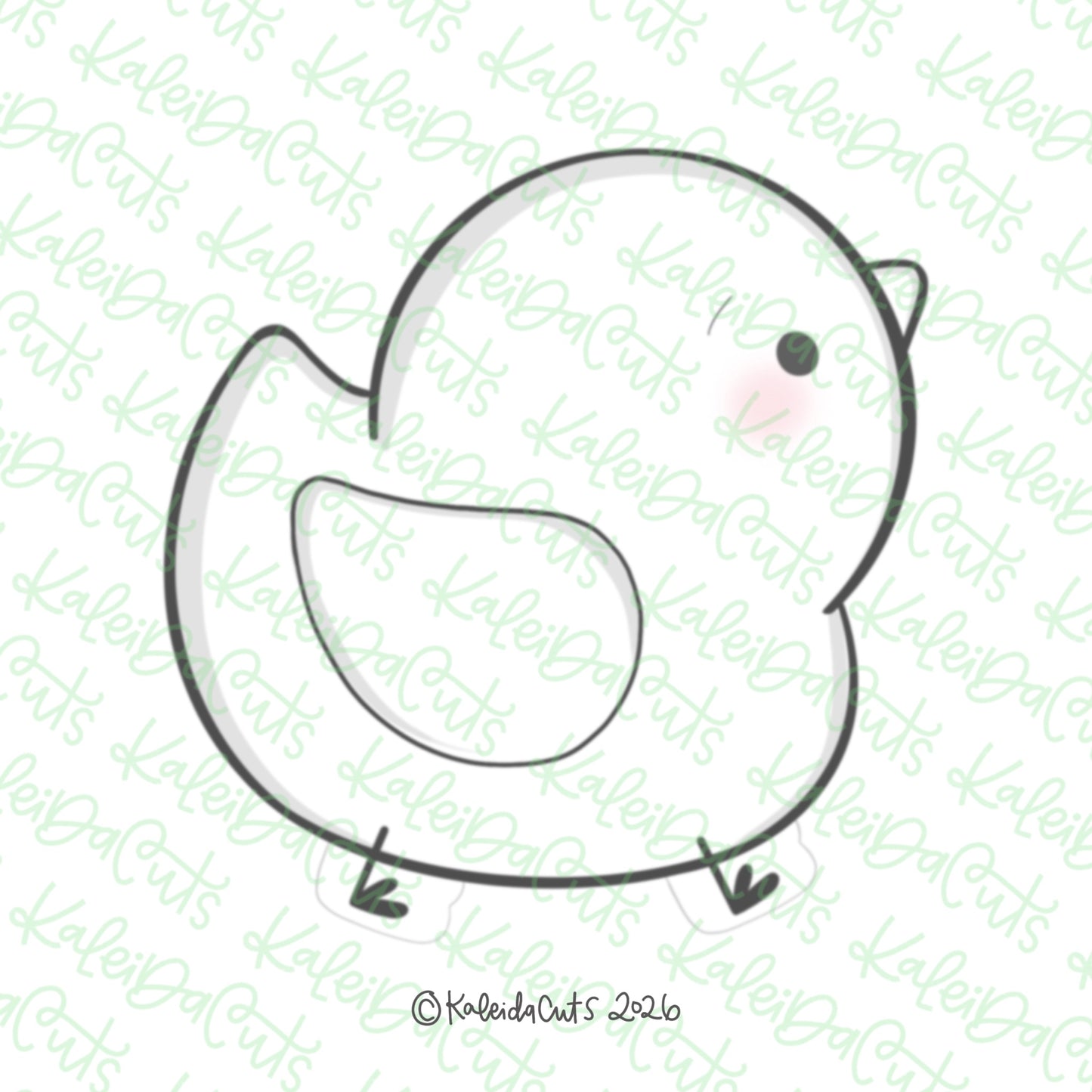 Simple Chick Cookie Cutter