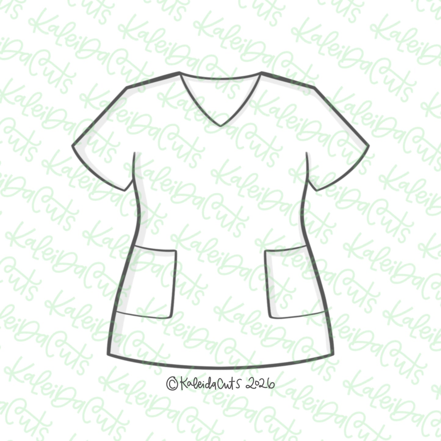 Scrub Top Cookie Cutter