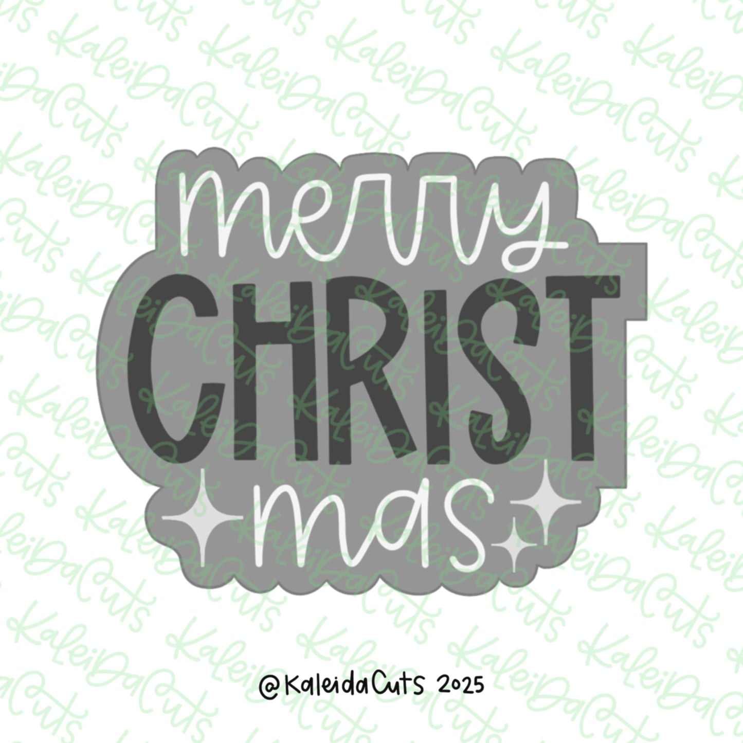 2025 Merry Christ Mas Cookie Cutter