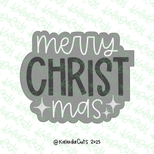 2025 Merry Christ Mas Cookie Cutter
