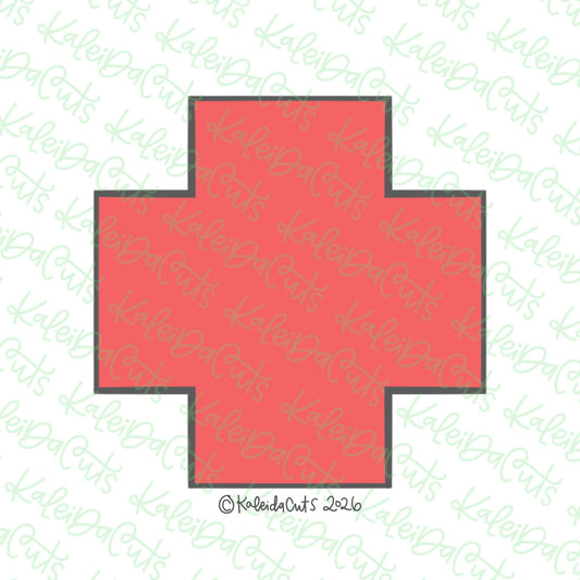 Chunky Red Cross Cookie Cutter
