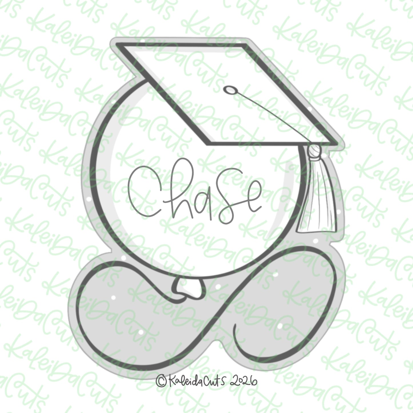 Hooray Grad Balloon Cookie Cutter