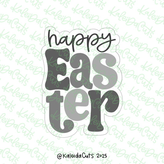 Happy Easter Plaque Cookie Cutter