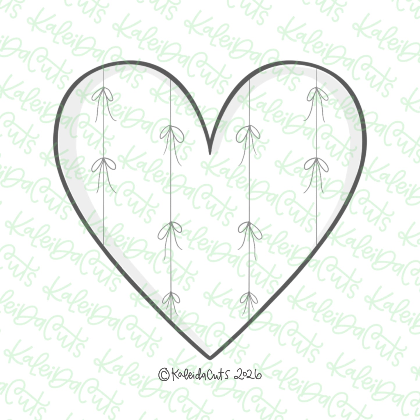 Girly Heart Cookie Cutter