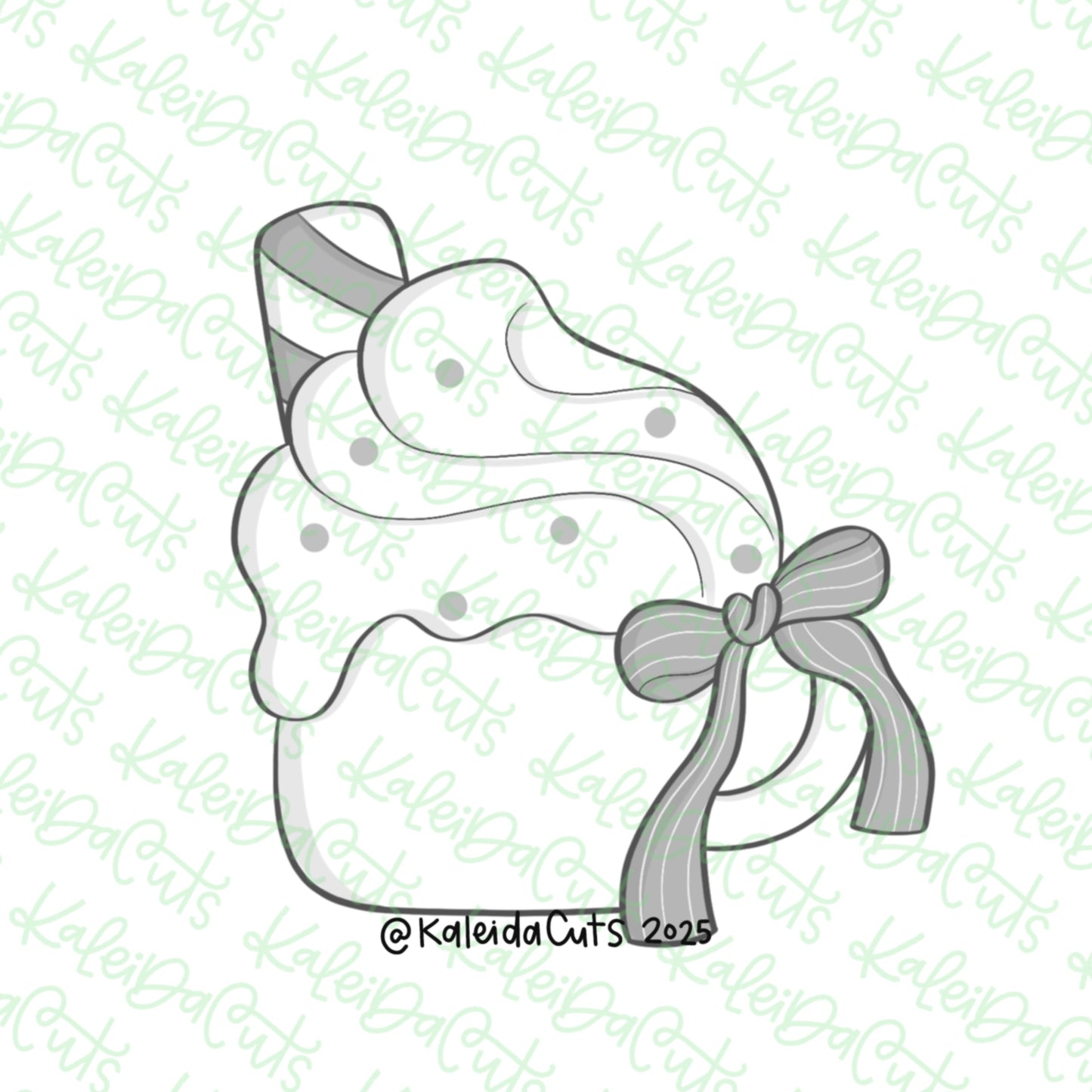 2025 Coquette Holiday Drink Cookie Cutter