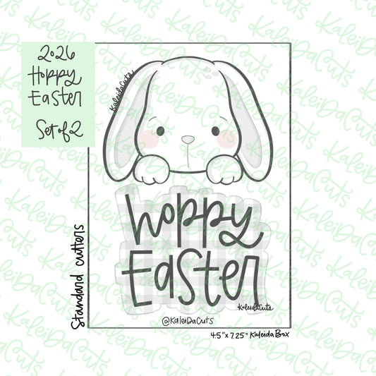 2026 Hoppy Easter Cookie Cutters Set of 2