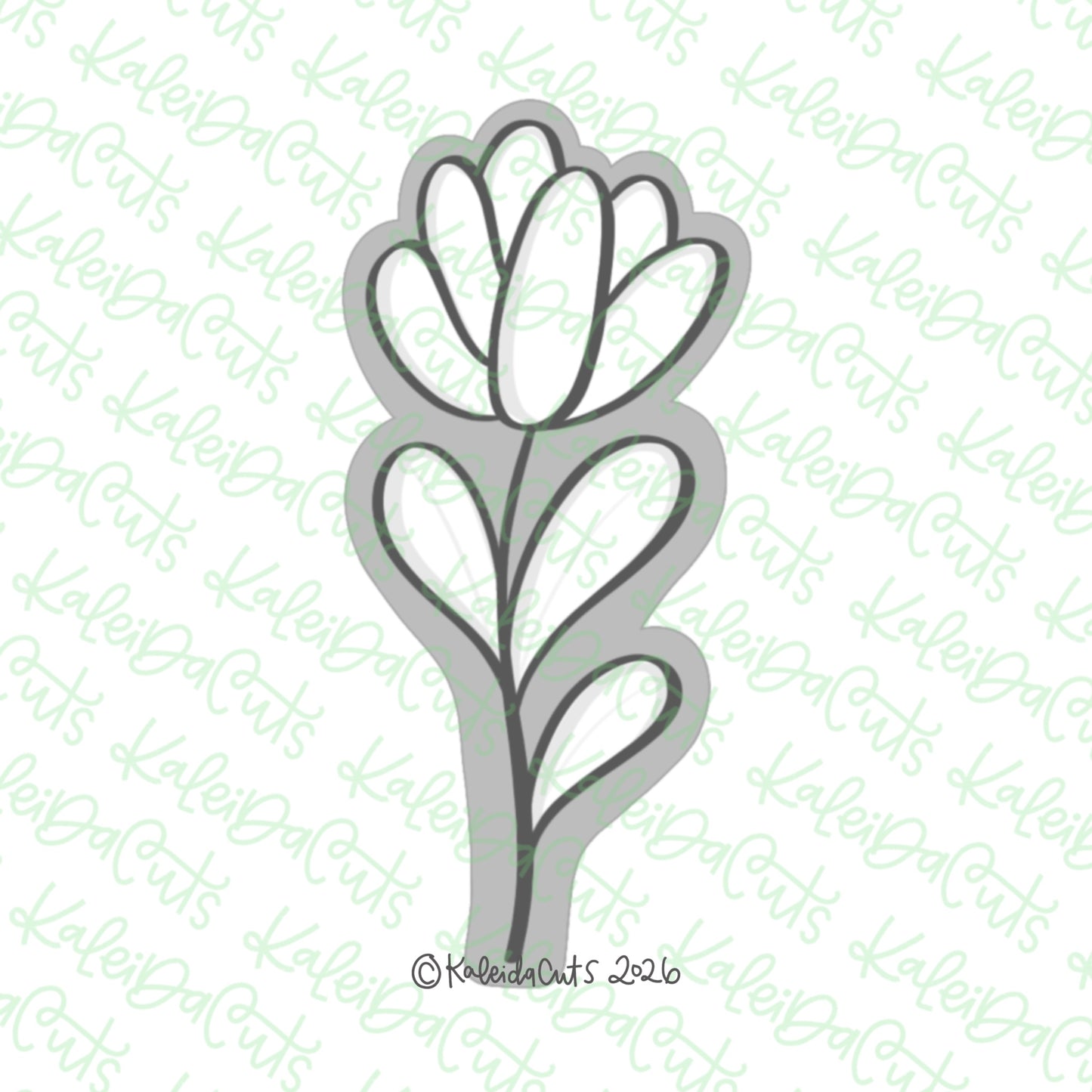 Bouquet Cardinal Catchfly Stem Cookie Cutter