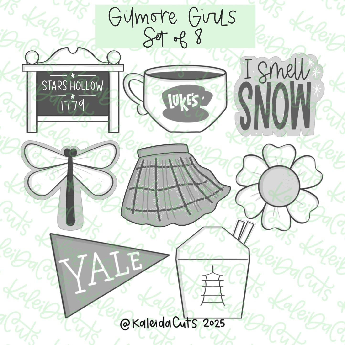 Gilmore Girls Cookie Cutter Set of 8