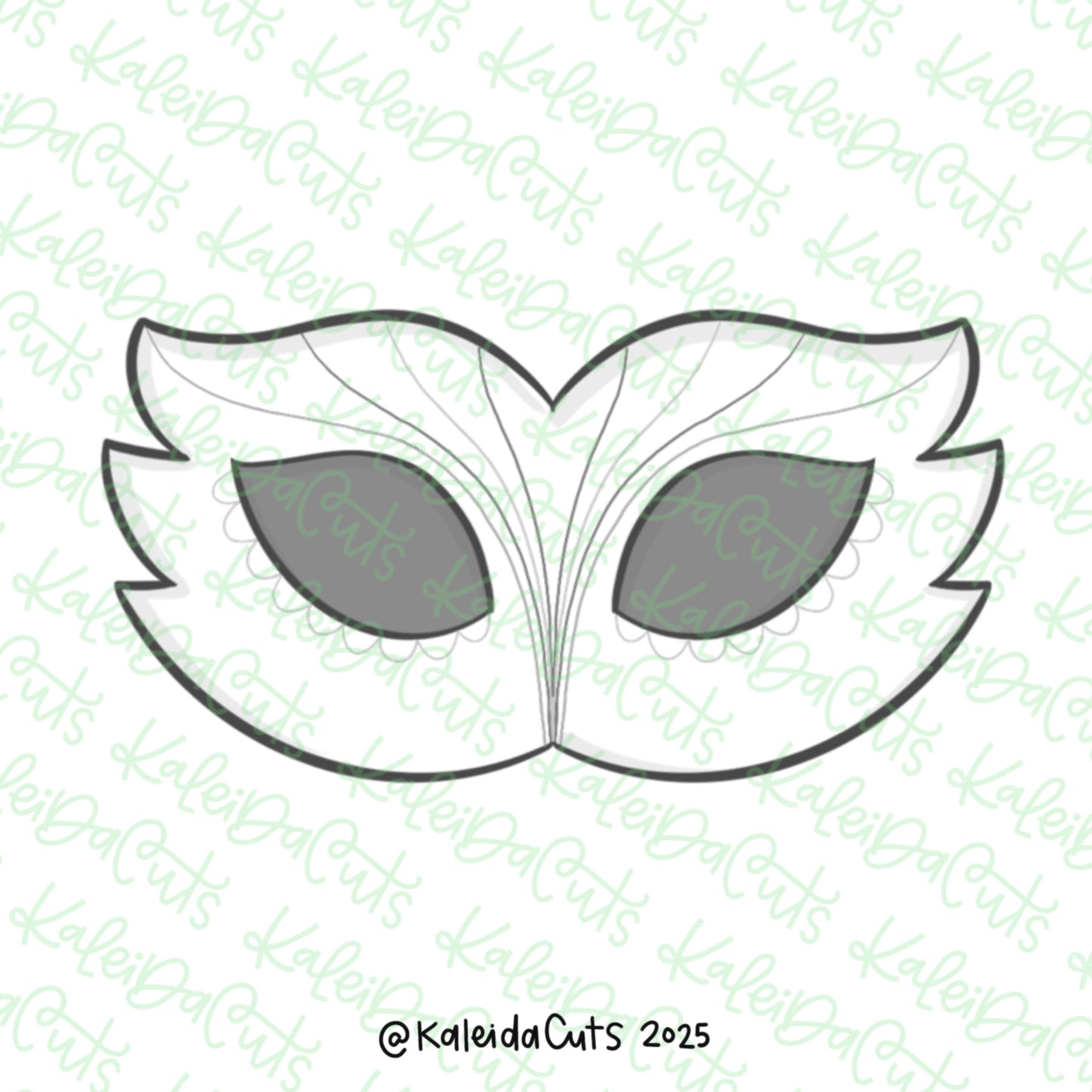 Mardi Gras Mask 2025 Cookie Cutter
