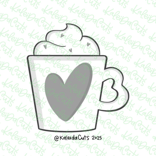 Cozy Heart Coffee Cookie Cutter