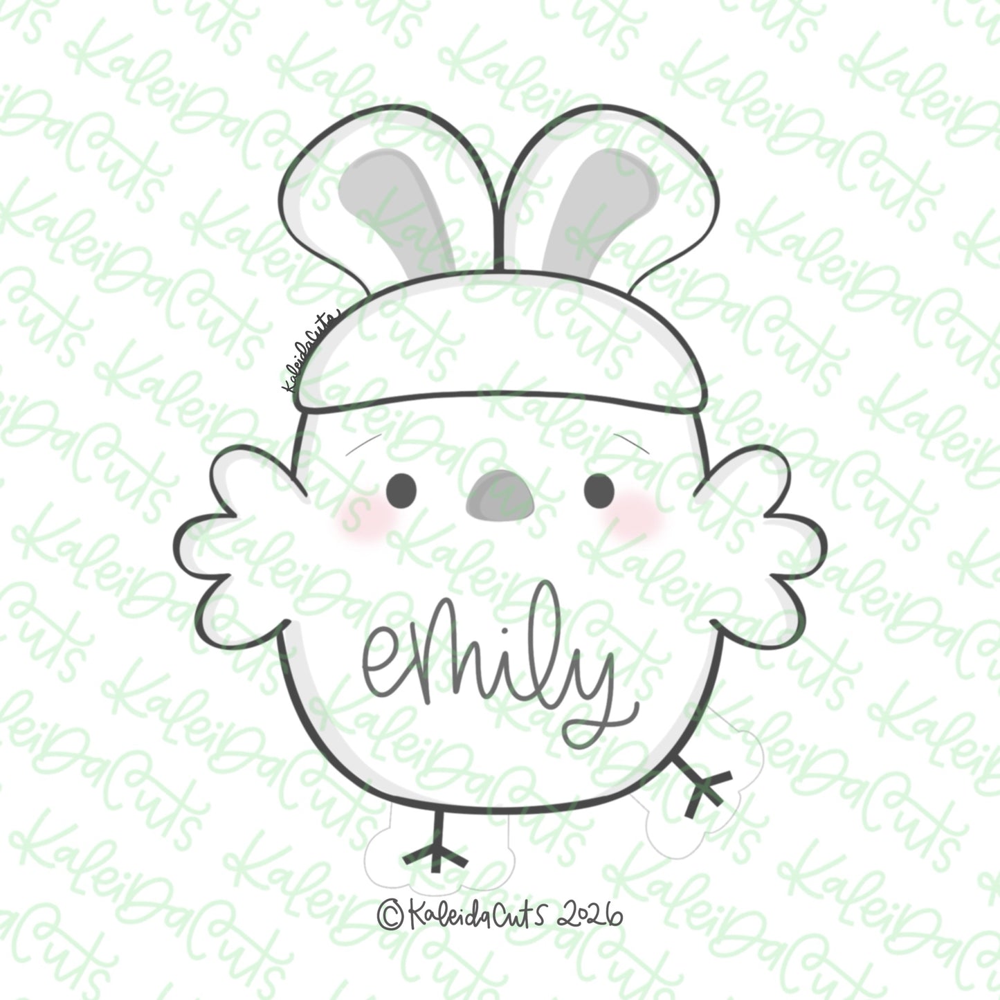 Eggstra Chick Bunny Cookie Cutter