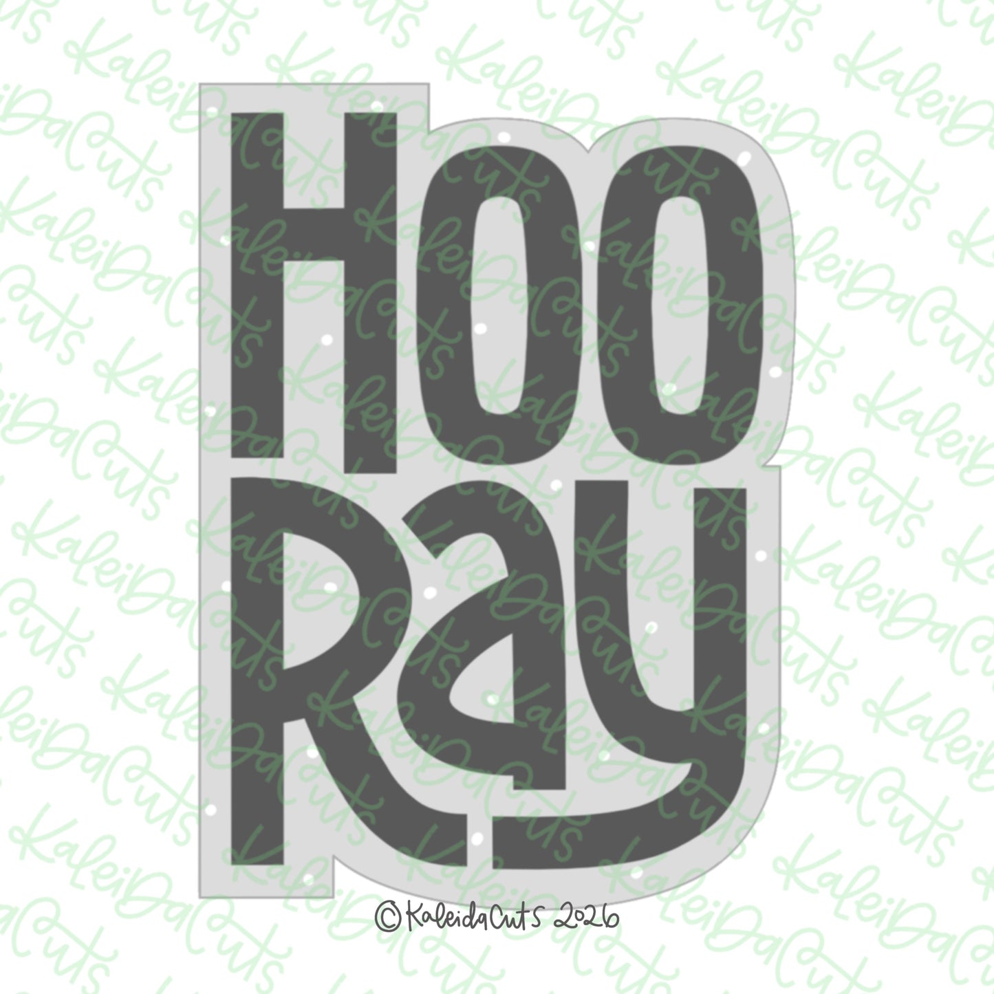 Hooray Plaque Cookie Cutter