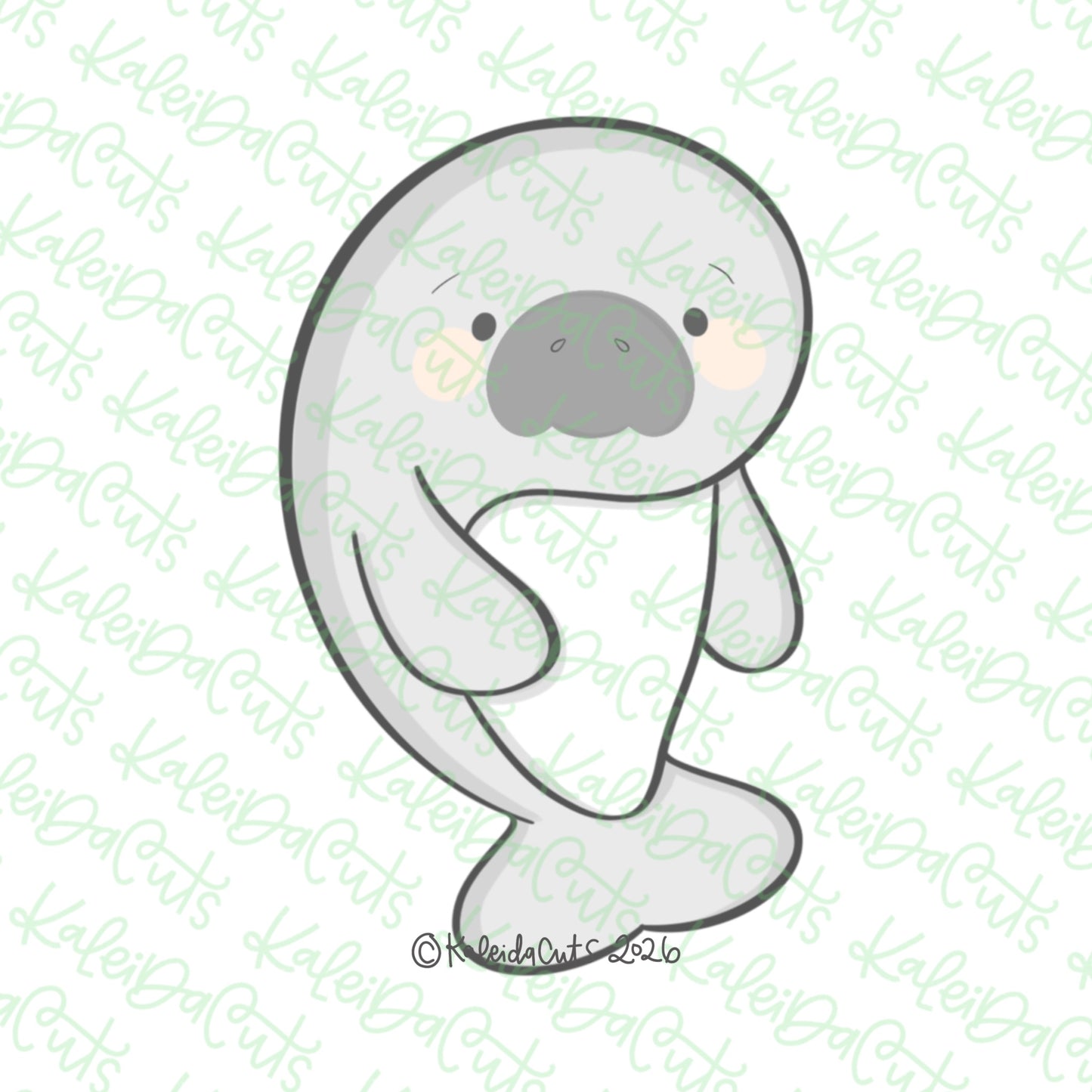 Chubby Manatee Cookie Cutter
