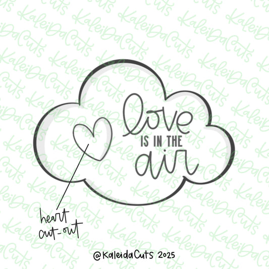 Cloud Heart Cutout Cookie Cutter