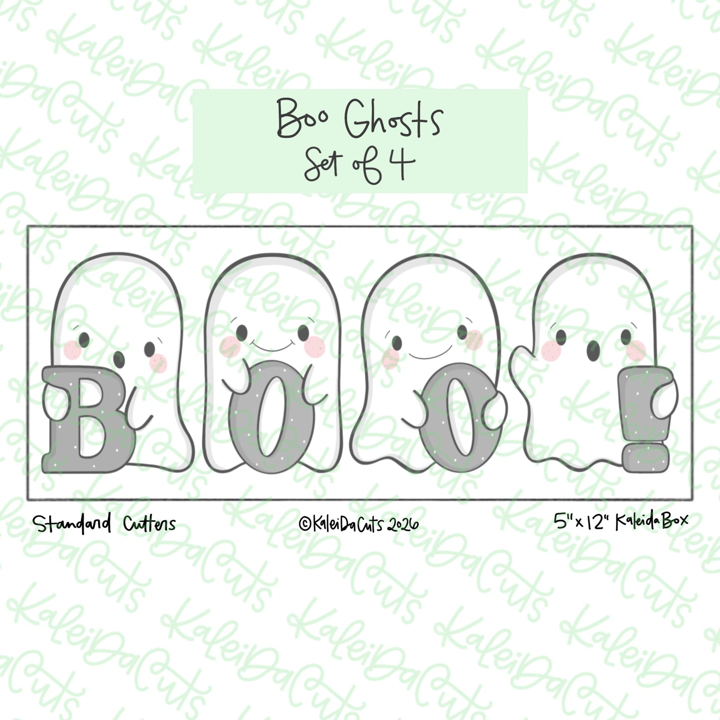 Boo Ghosts Cookie Cutter Set of 4