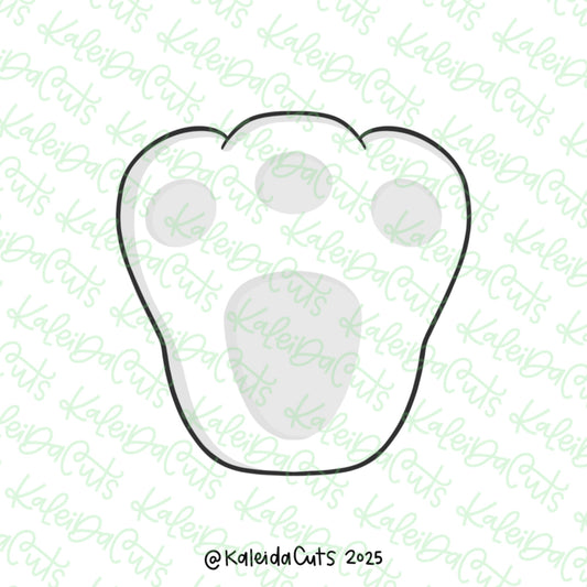 Squarish Bunny Foot Cookie Cutter