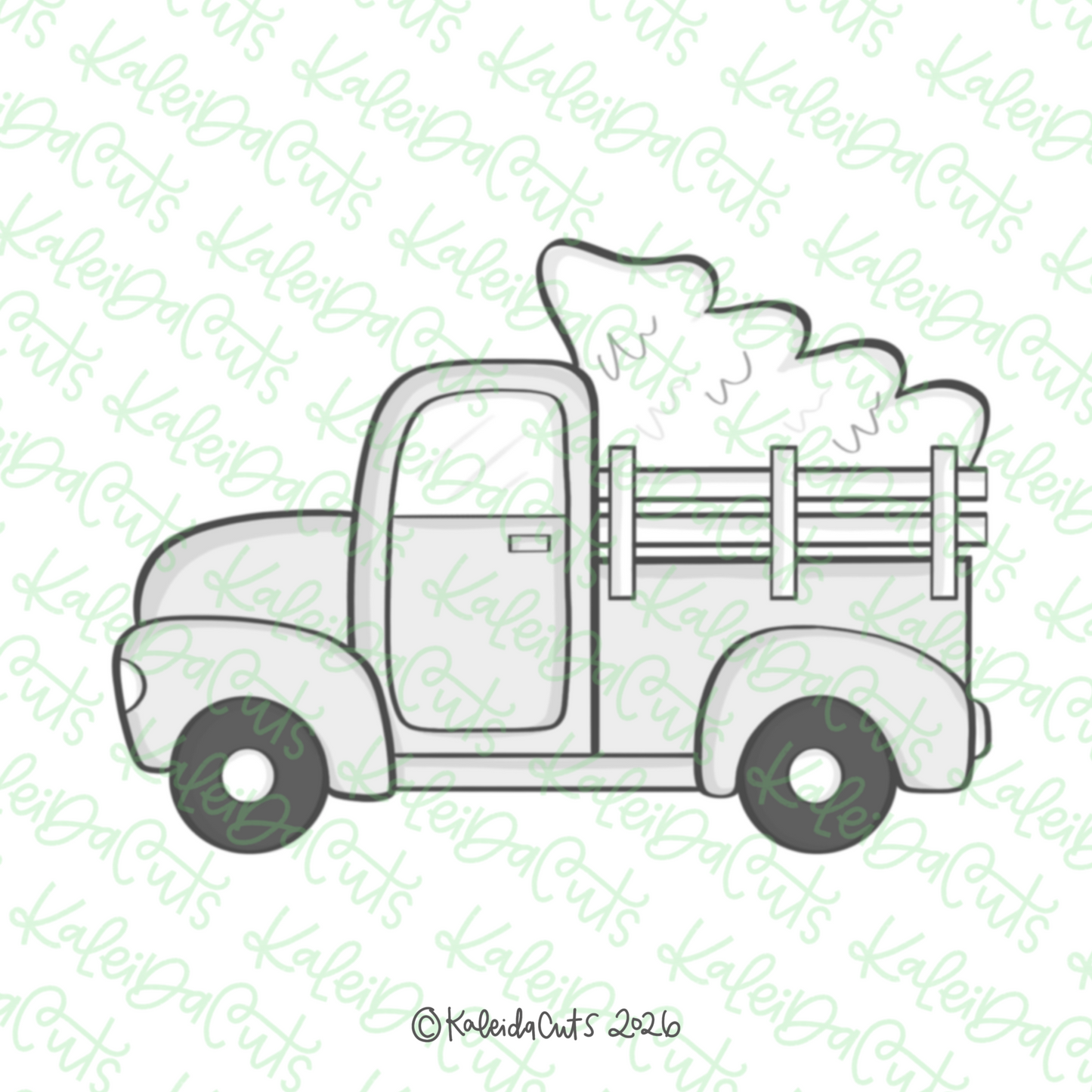 Tree Farm Truck Cookie Cutter