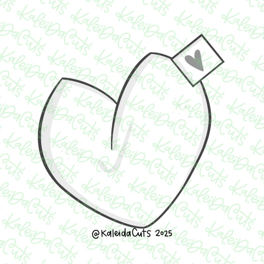 Heart Fortune Cookie Cookie Cutter