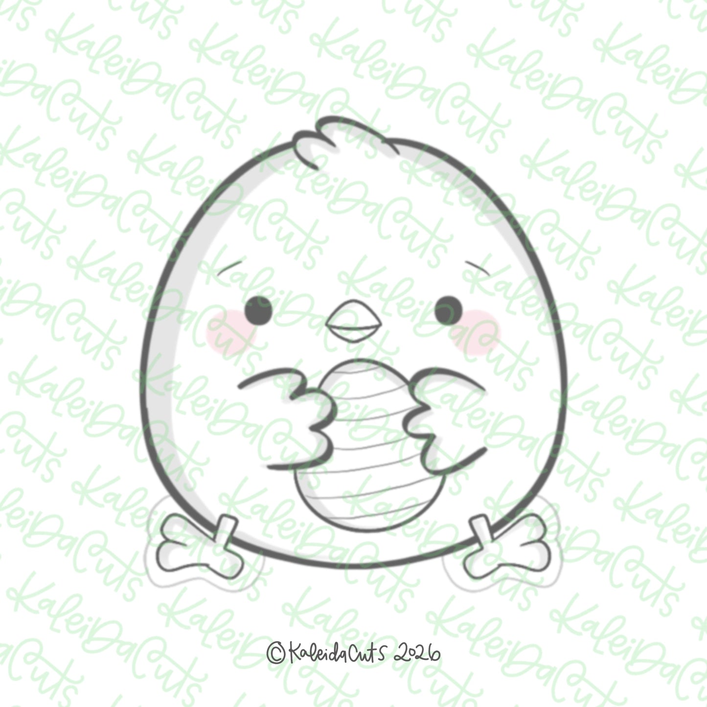 Cute Round Chick Cookie Cutter