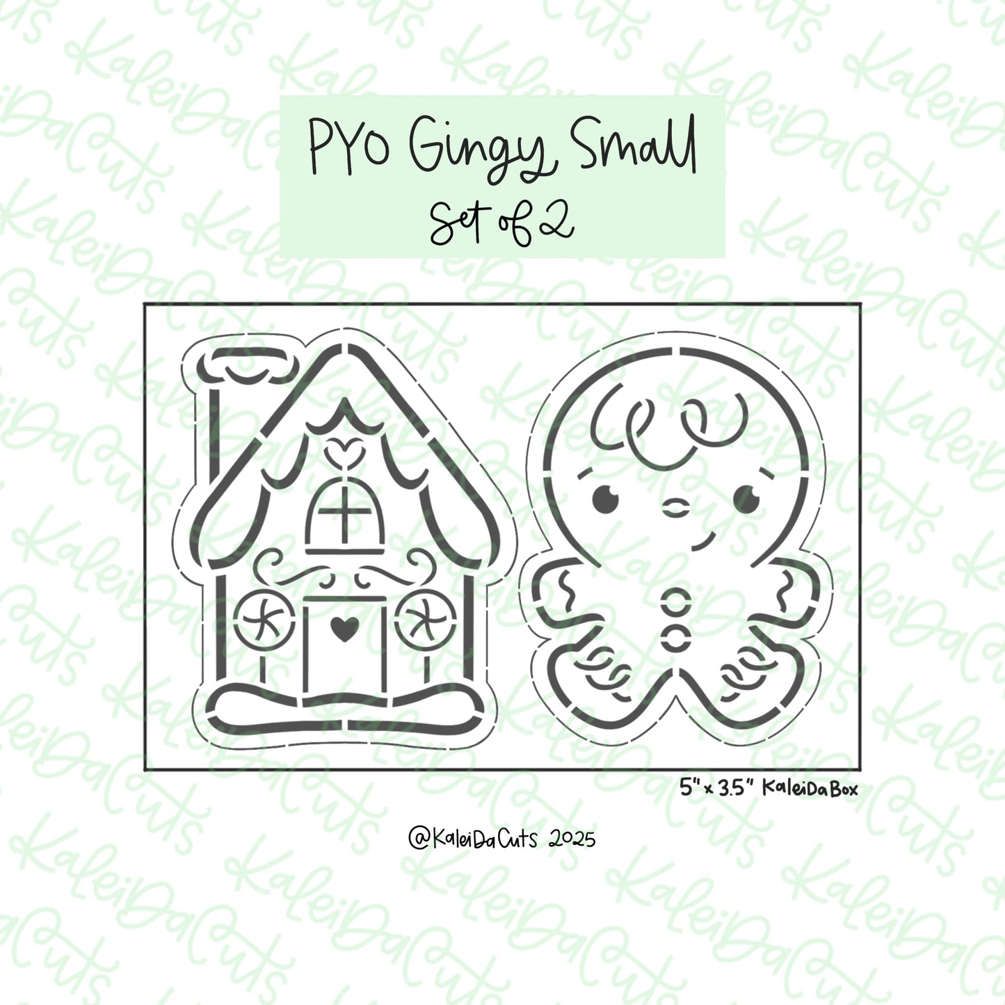 PYO Gingy House Small Cookie Cutters Set of 2