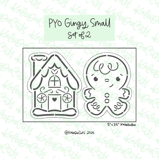 PYO Gingy House Small Cookie Cutters Set of 2