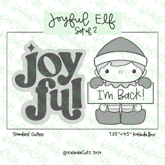 Joyful Elf Cookie Cutter Set of 2