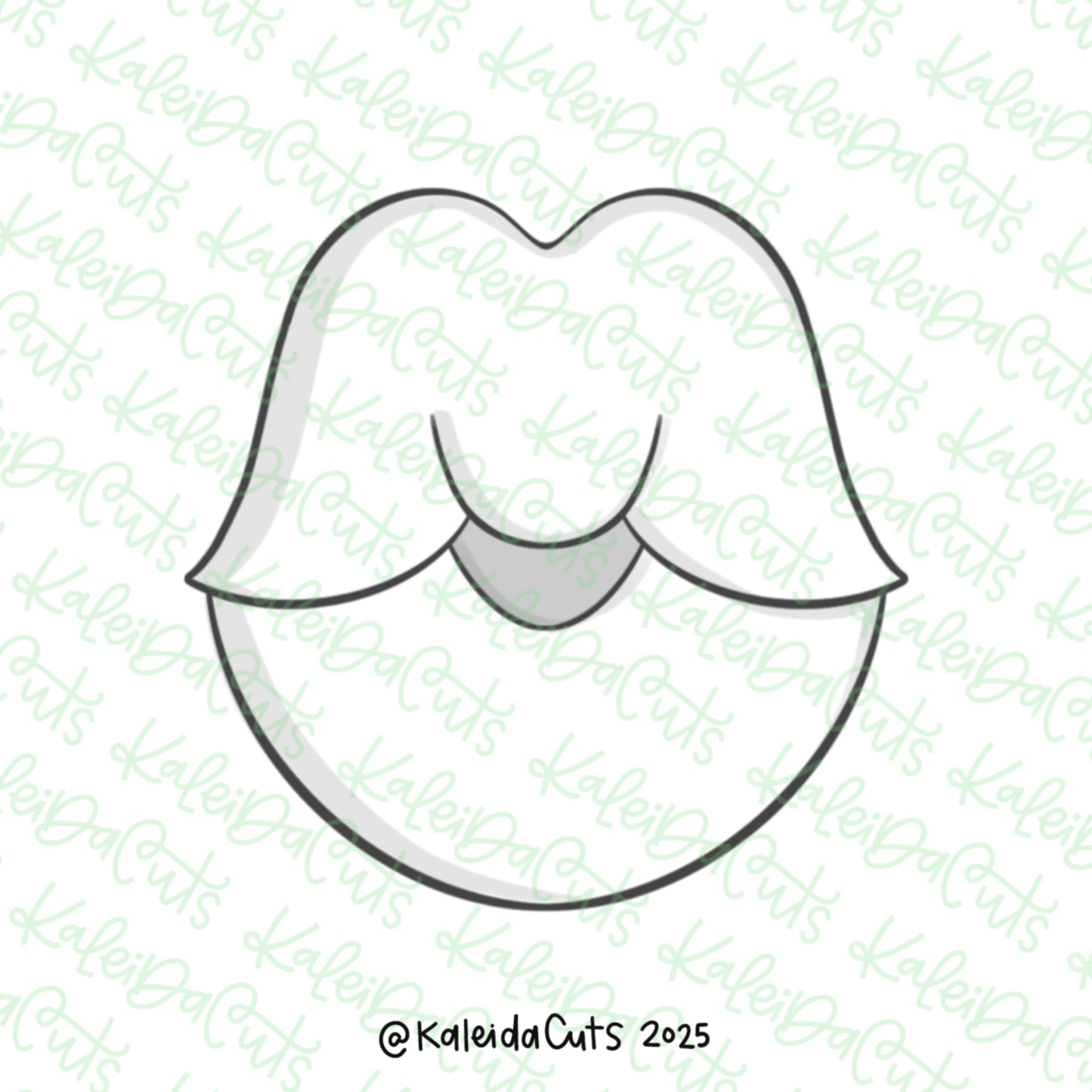 Simple Lips Cookie Cutter