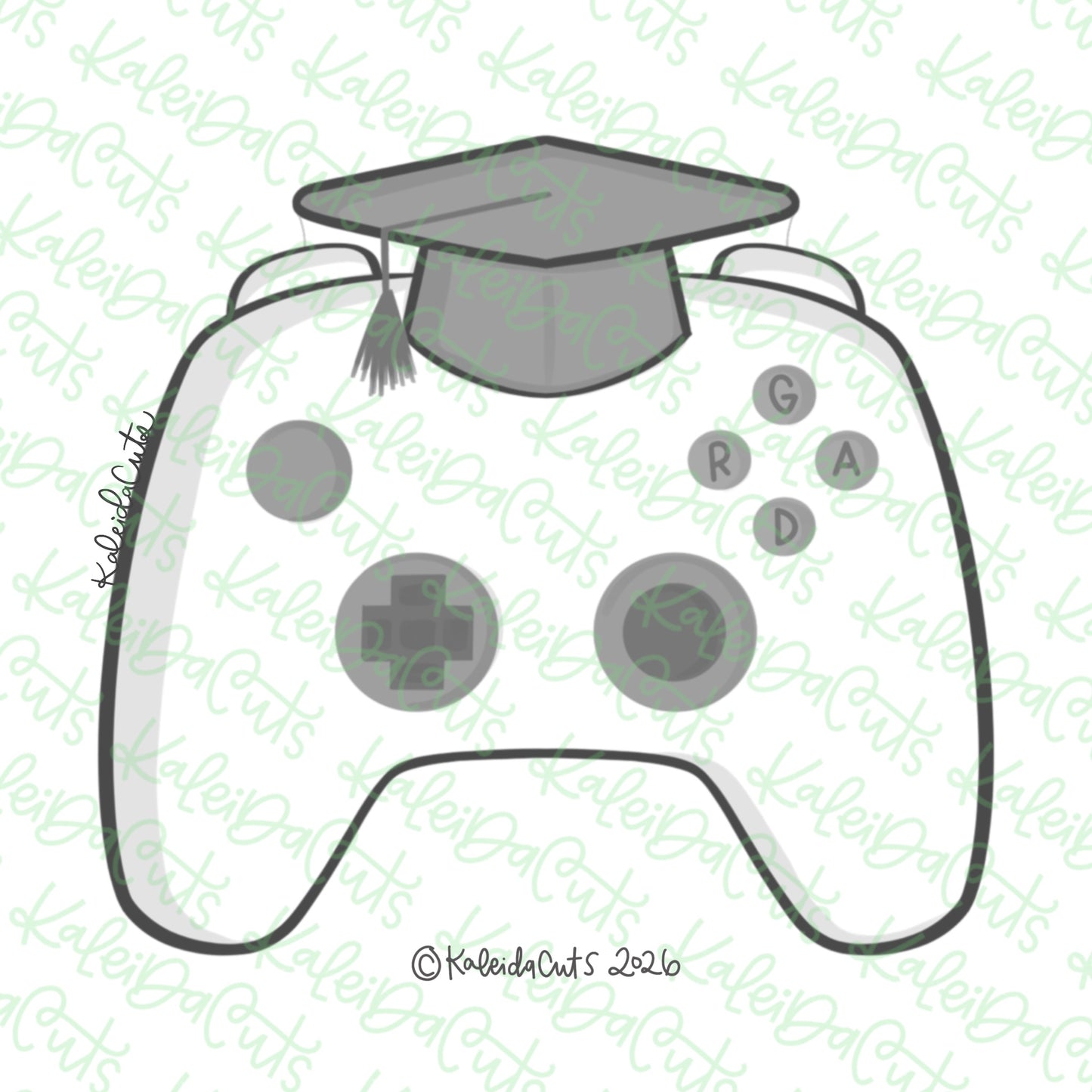 Grad Game Controller Cookie Cutter