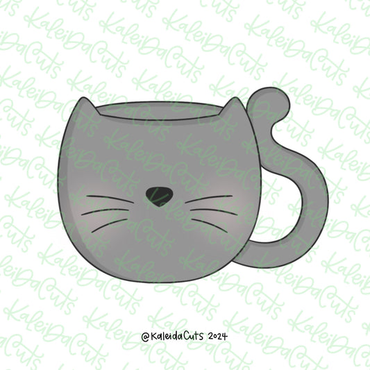 Coffee Cat Cup Cookie Cutter