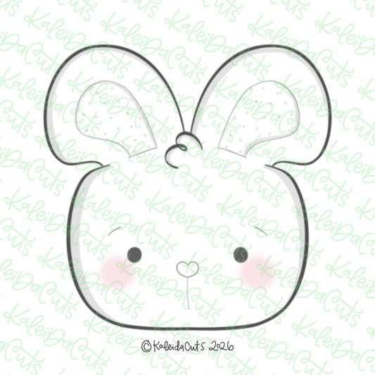 Simple Bunny Face Cookie Cutter