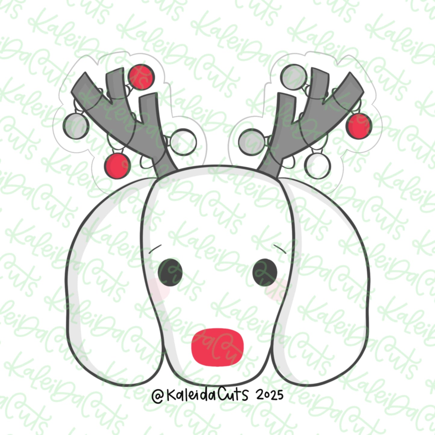 Dachshund Reindeer Cookie Cutter