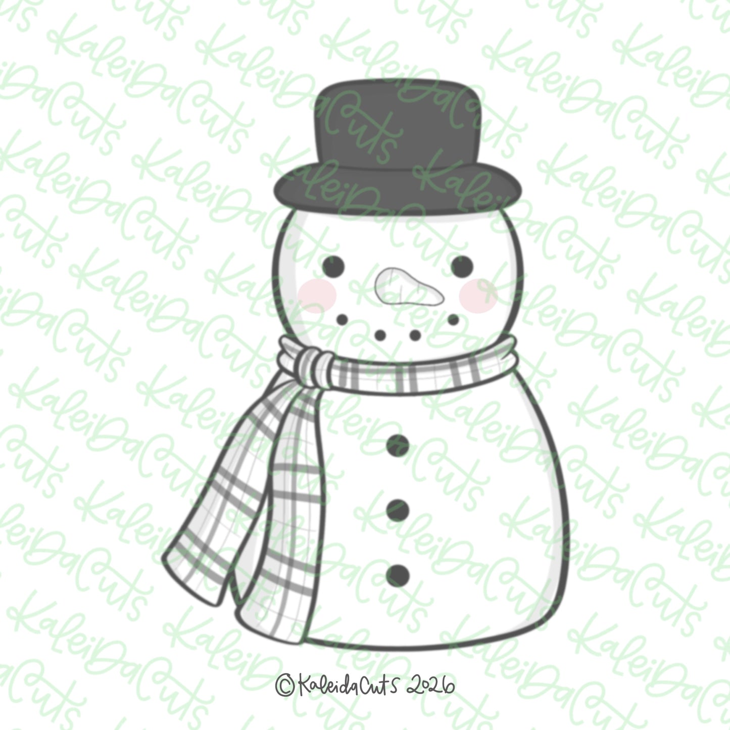 Farmhouse Snowman Cookie Cutter