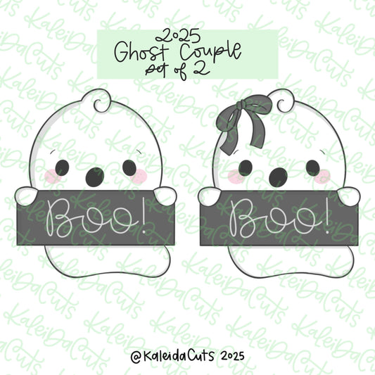 2025 Ghost Couple Cookie Cutter Set of 2