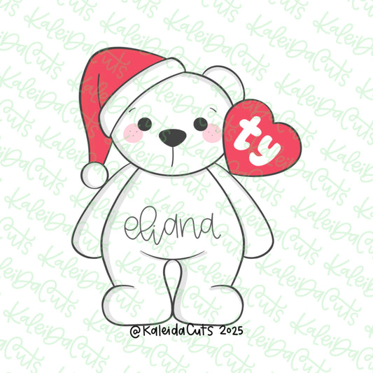 Beanie Christmas Bear Cookie Cutter