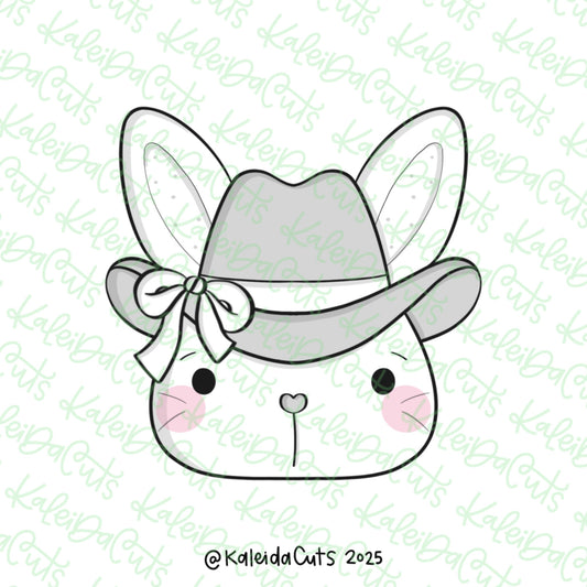 Cowgirl Bunny Cookie Cutter